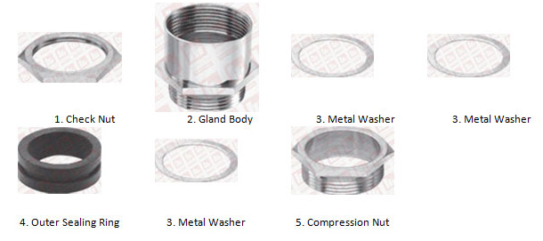 DOUBLE Compression Flam Proof Gland