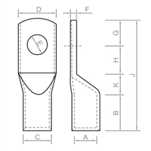 Aluminum Tube Terminal (Light Duty)